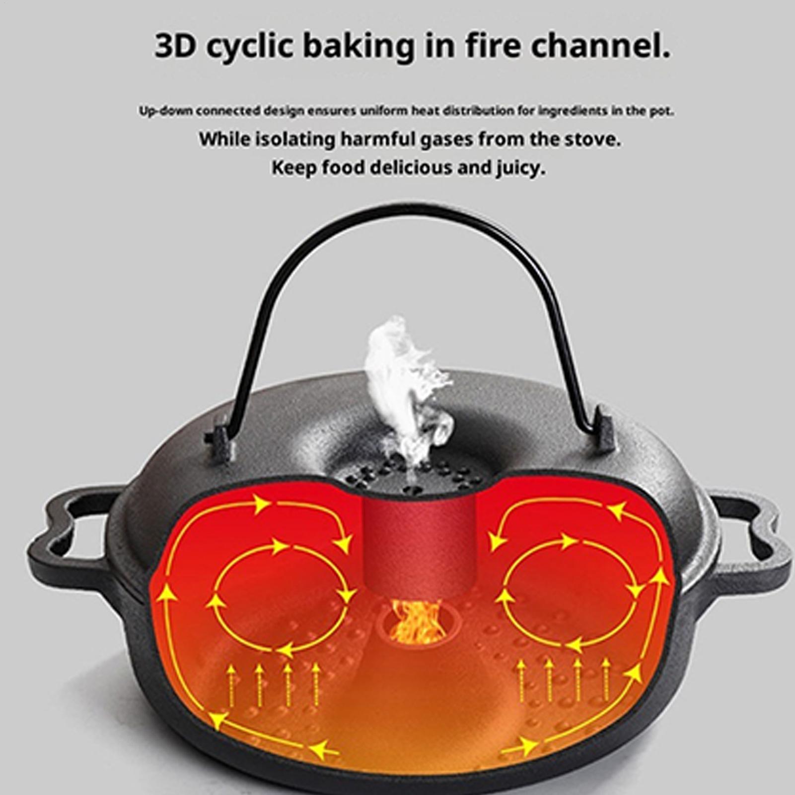 Camping Cooking Handle - Cauldron Pot for Cooking Non-Stick Cookware