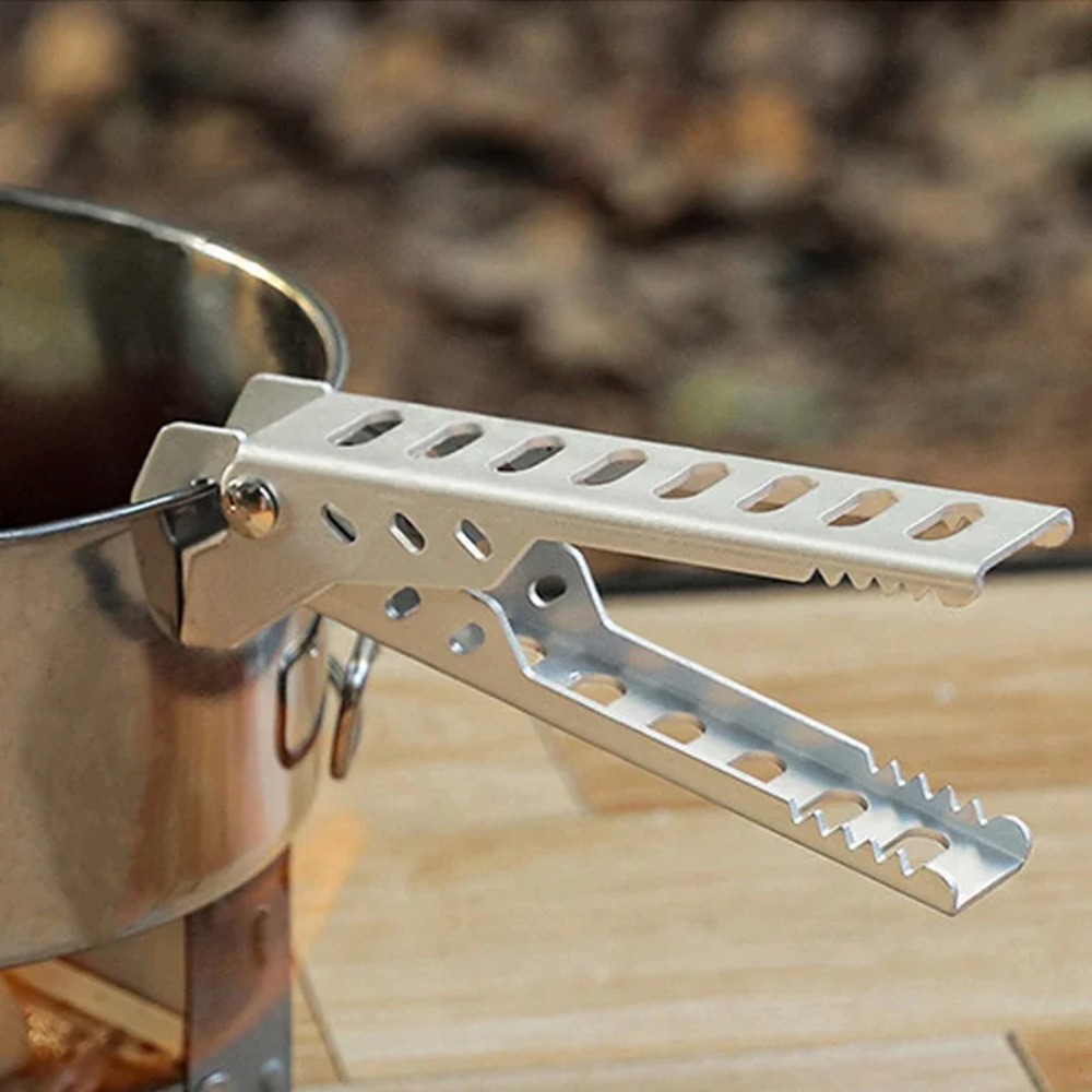 Camping Cooking Handle - Aluminium Anti-hot Alloy Clip Bowl Gripper