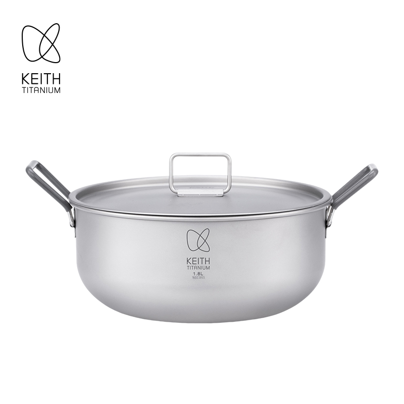 Camping Cooking Handle - KEITH 1.8L Pure Titanium Cooking Pot