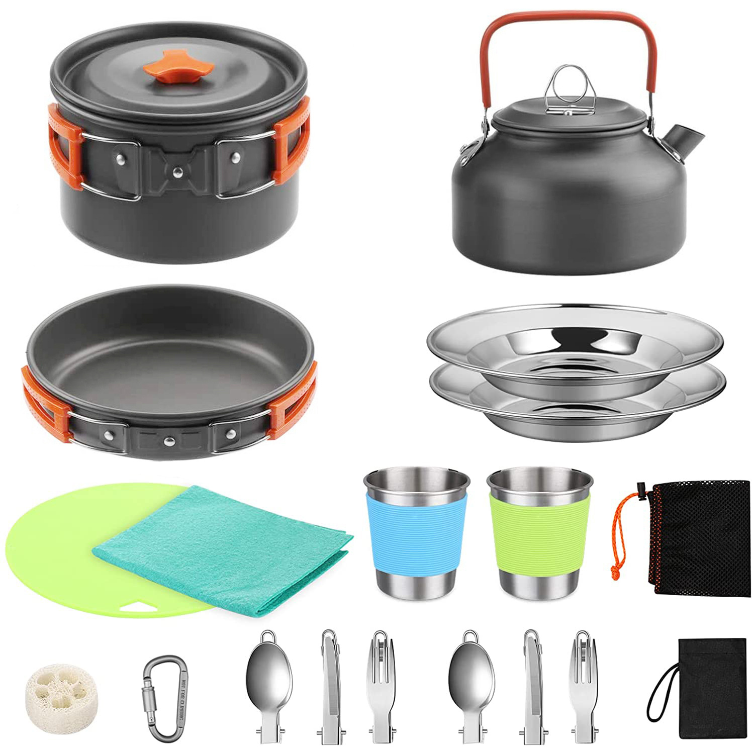 Outdoor Camping Cook Set with  - Camping Cooking Gear Set ulasan dan harga