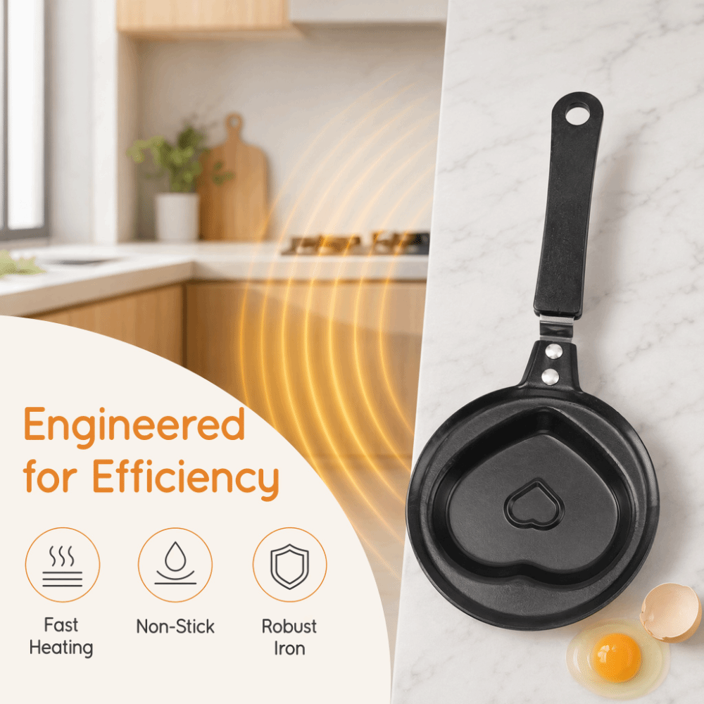 Cast Iron Mini Egg Frying Pan  - Camping Cooking Without Gas ulasan dan harga