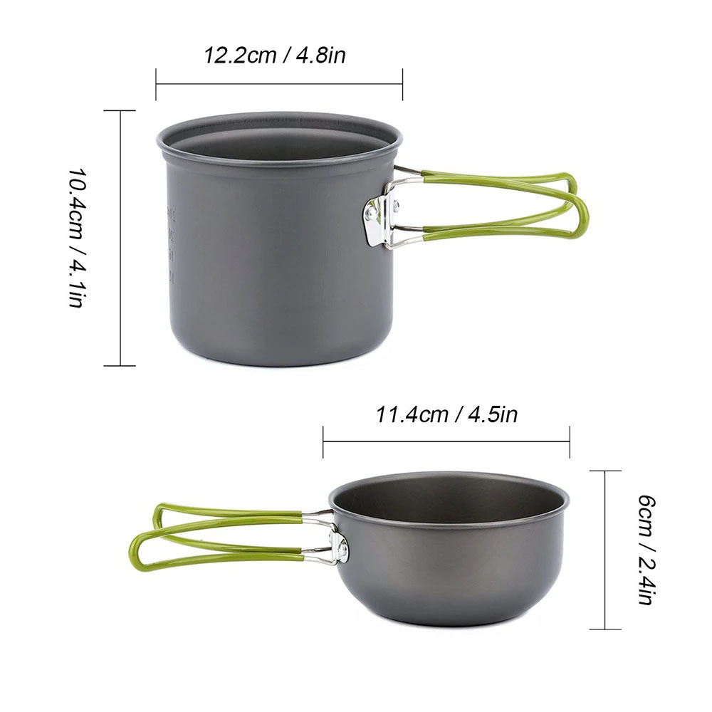 Camping Cookware Mess Kit Ultr - Camping Cooking Gear Set ulasan dan harga