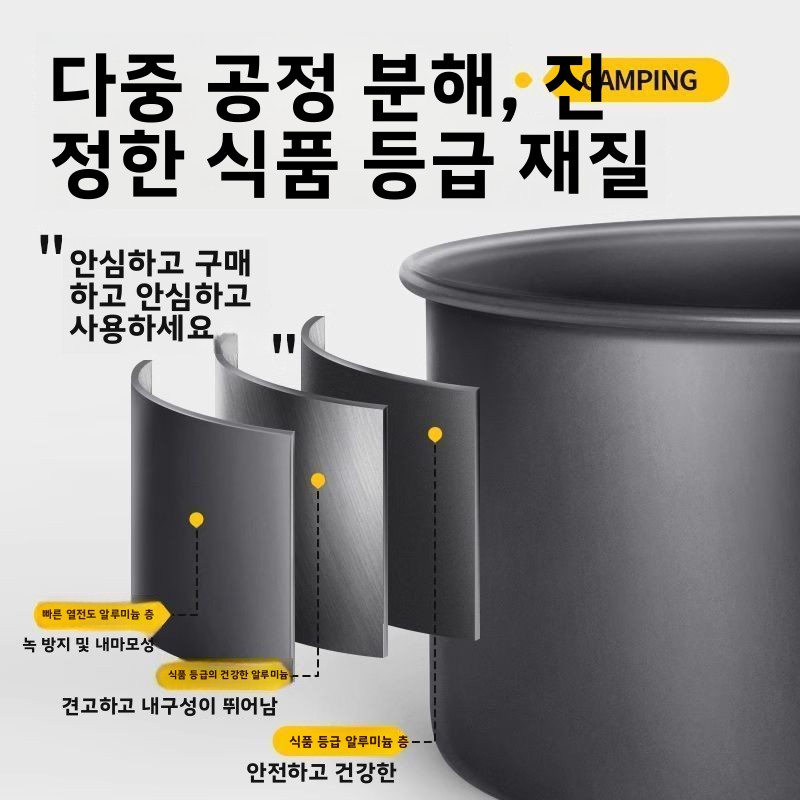 Outdoor Camping Cookware Set P - Camping Cooking Gear Set ulasan dan harga
