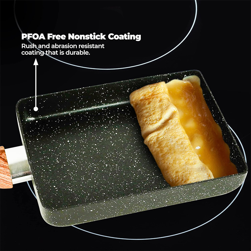 Japanese Omelette Pan Egg Roll - Camping Cooking Without Gas ulasan dan harga