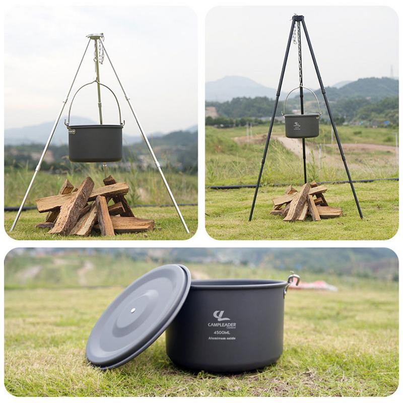 4.5L Camping Hanging Pot Cookw - Camping Cooking One Pot ulasan dan harga