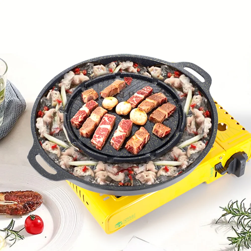 Outdoor Camping Pot Grilling A - Camping Cooking One Pot ulasan dan harga
