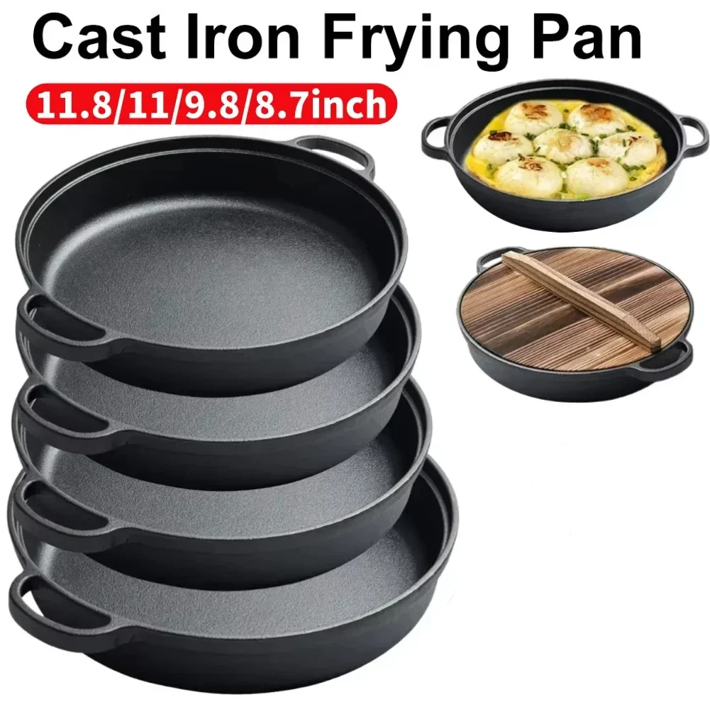 8.7/9.8/11/11.8inch Cast Iron  - Skillet Cast Iron Camp ulasan dan harga