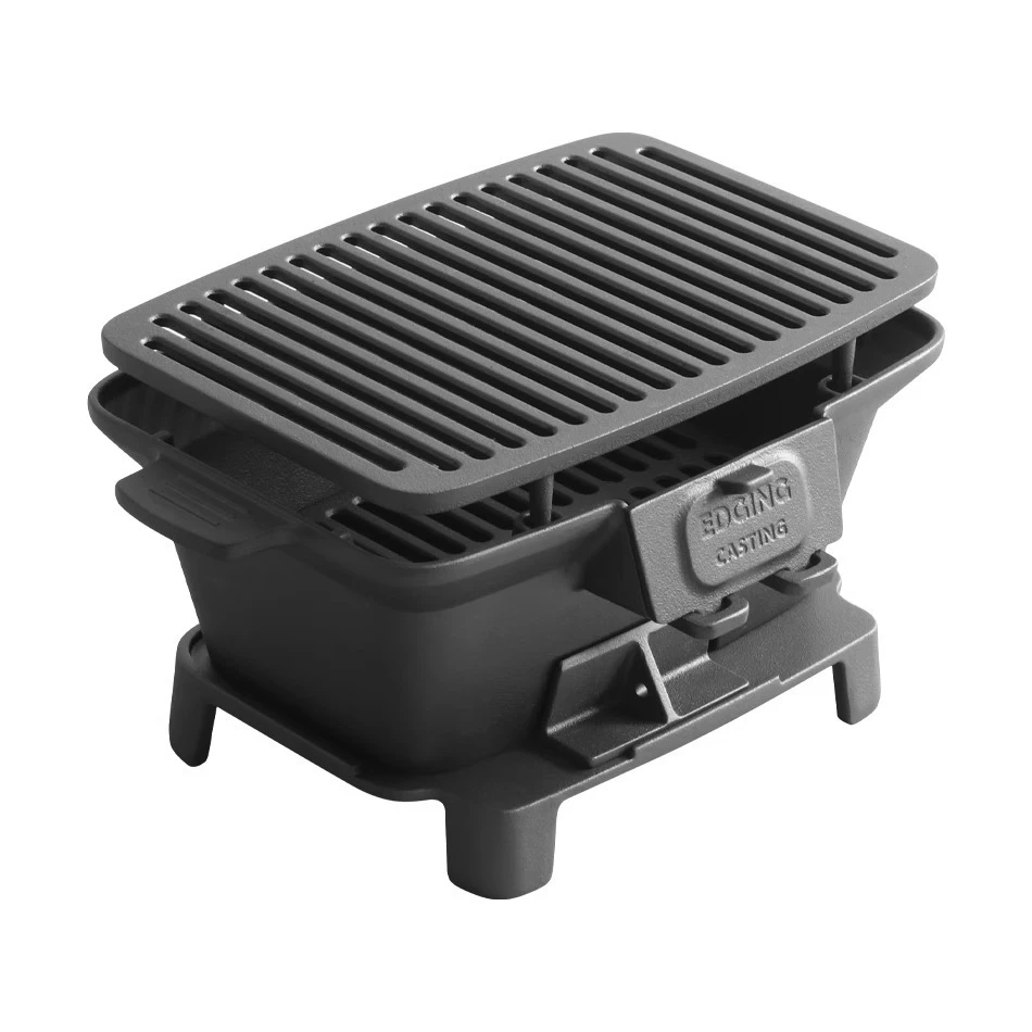 Uncoated barbecue charcoal sto - Camping Cooking Cast Iron ulasan dan harga