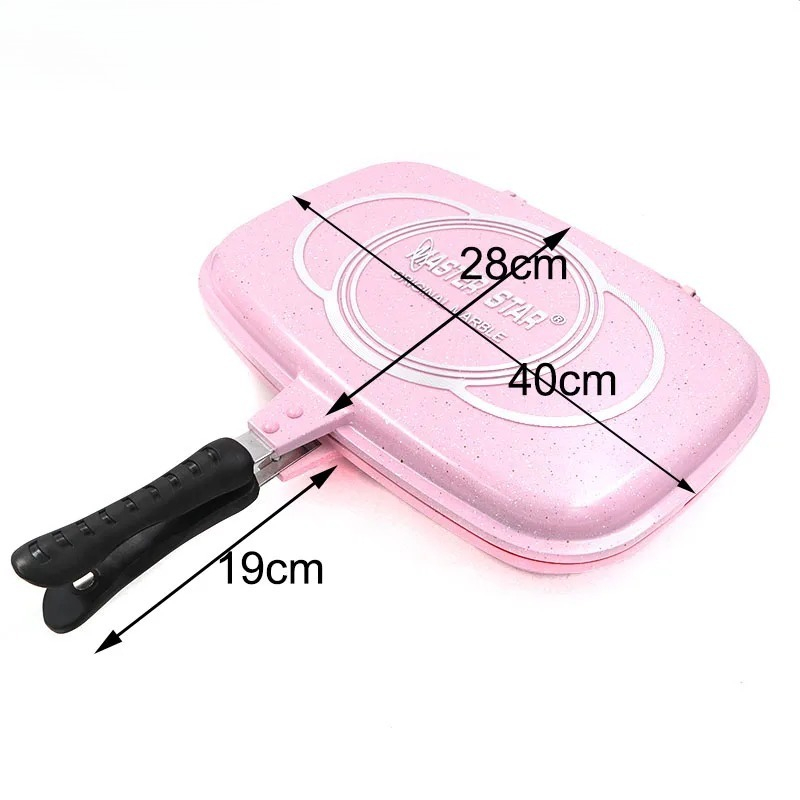 Double Sided Fry Pan, Die-Cast - Camping Cooking Without Gas ulasan dan harga