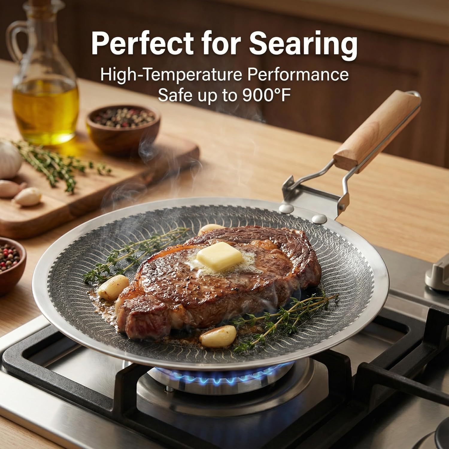 34/38cm Round Stainless Steel  - Camping Cooking Without Gas ulasan dan harga