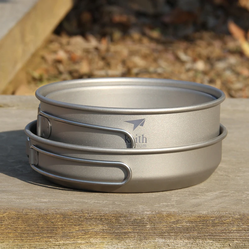 Keith 3PCS Titanium Cookware P - Camping Cooking Handle ulasan dan harga
