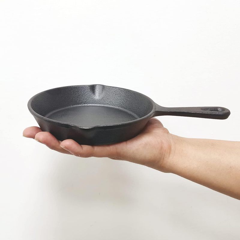 6 Inch Cast Iron Skillet, Fryi - Skillet Cast Iron Camp ulasan dan harga
