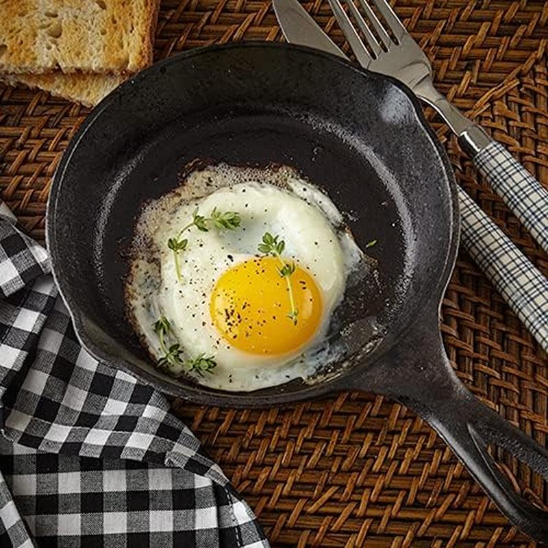 6 Inch Cast Iron Skillet, Fryi - Skillet Cast Iron Camp ulasan dan harga