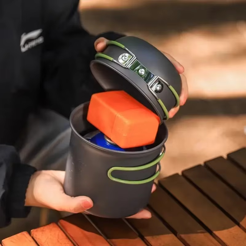 Outdoor Hiking Picnic Cookware - Camping Cooking Gear Set ulasan dan harga