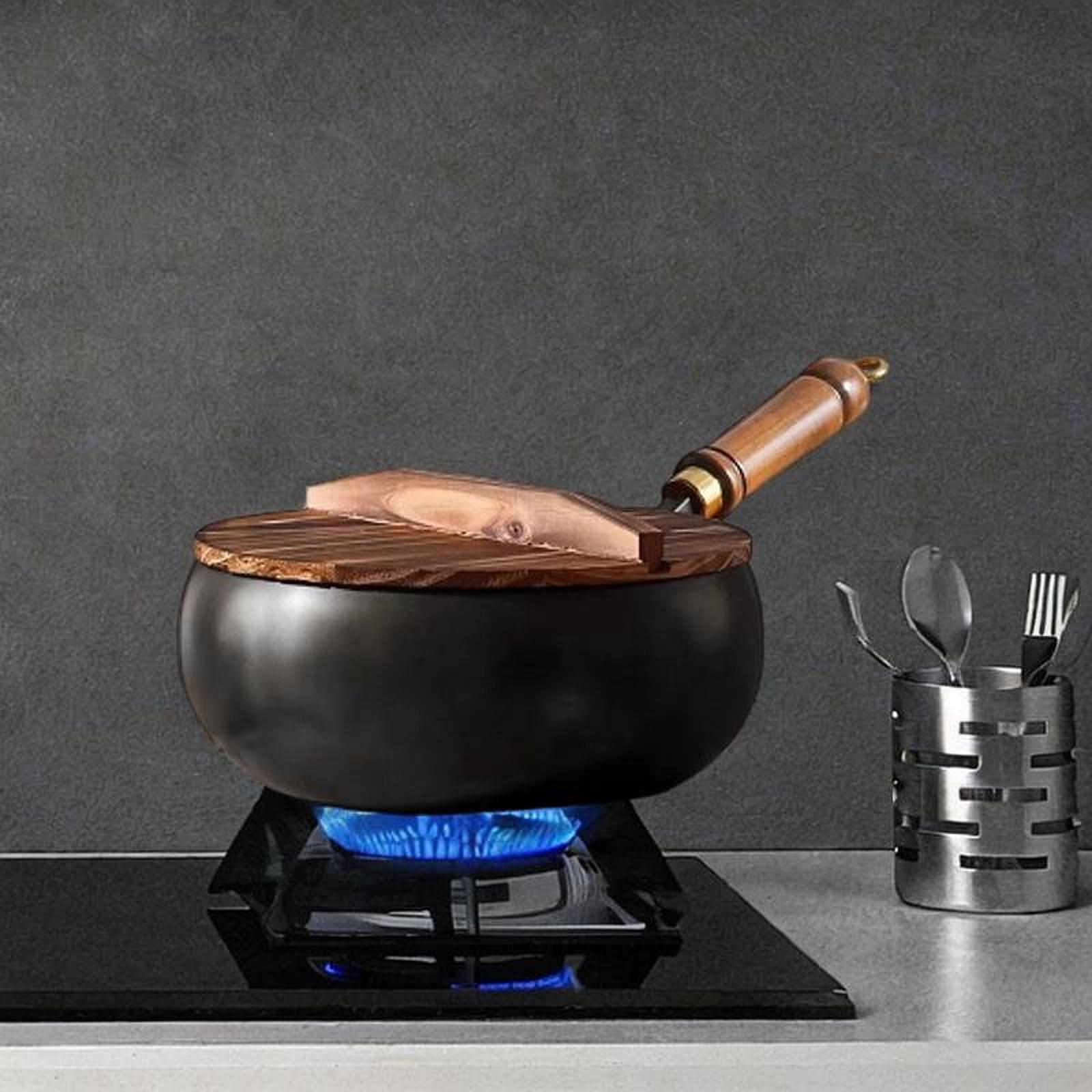 Non Coated Wok Chinese Wok Woo - Camping Cooking Cast Iron ulasan dan harga