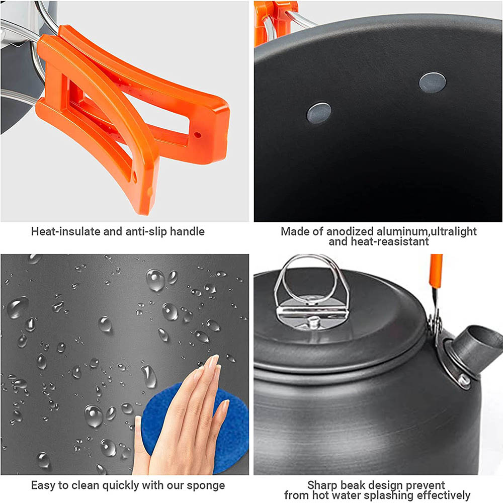 1pcs/1set Camping Cookware Kit - Camping Cooking Gear Set ulasan dan harga
