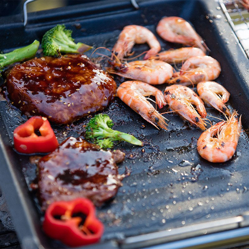 Outdoors Thick Square Grill Pa - Camping Cooking Handle ulasan dan harga