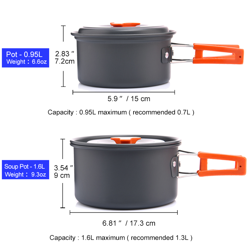 Widesea Camping Outdoor Cookwa - Camping Cooking Gear Set ulasan dan harga