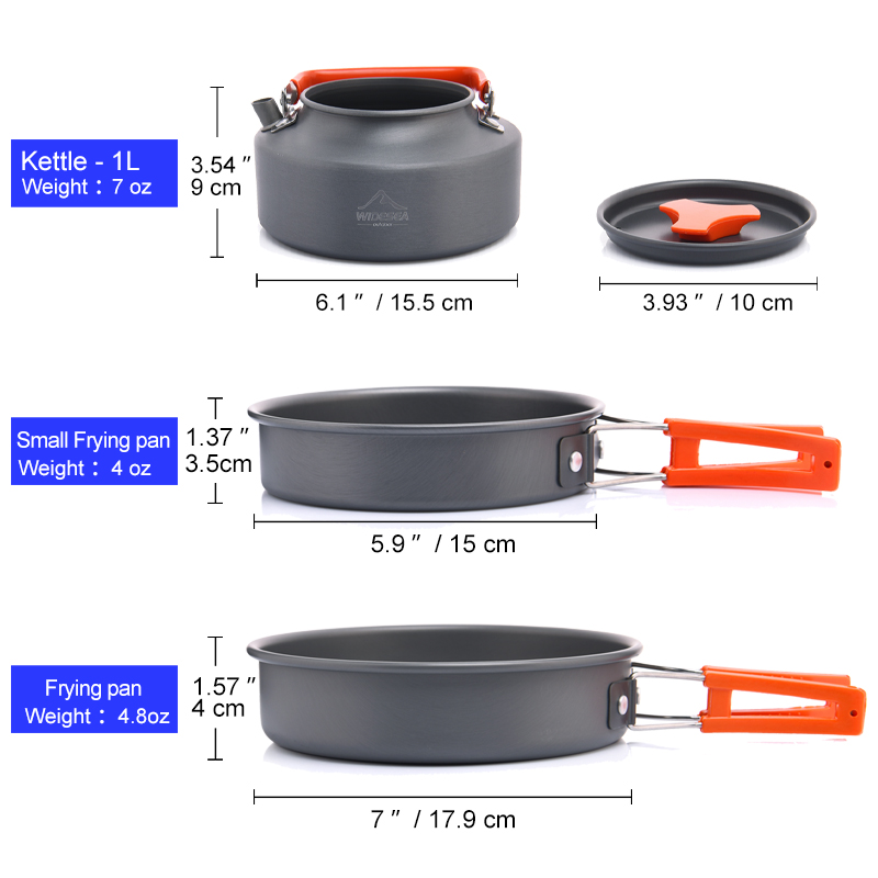 Widesea Camping Outdoor Cookwa - Camping Cooking Gear Set ulasan dan harga