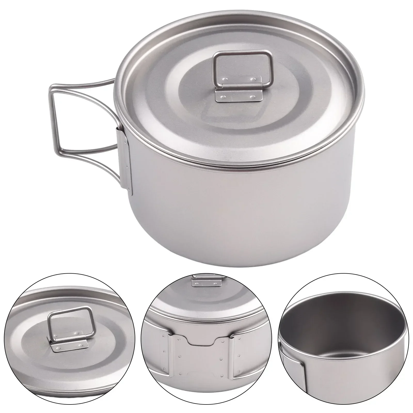 Titanium Bowl With Folding Han - Camping Cooking Handle ulasan dan harga
