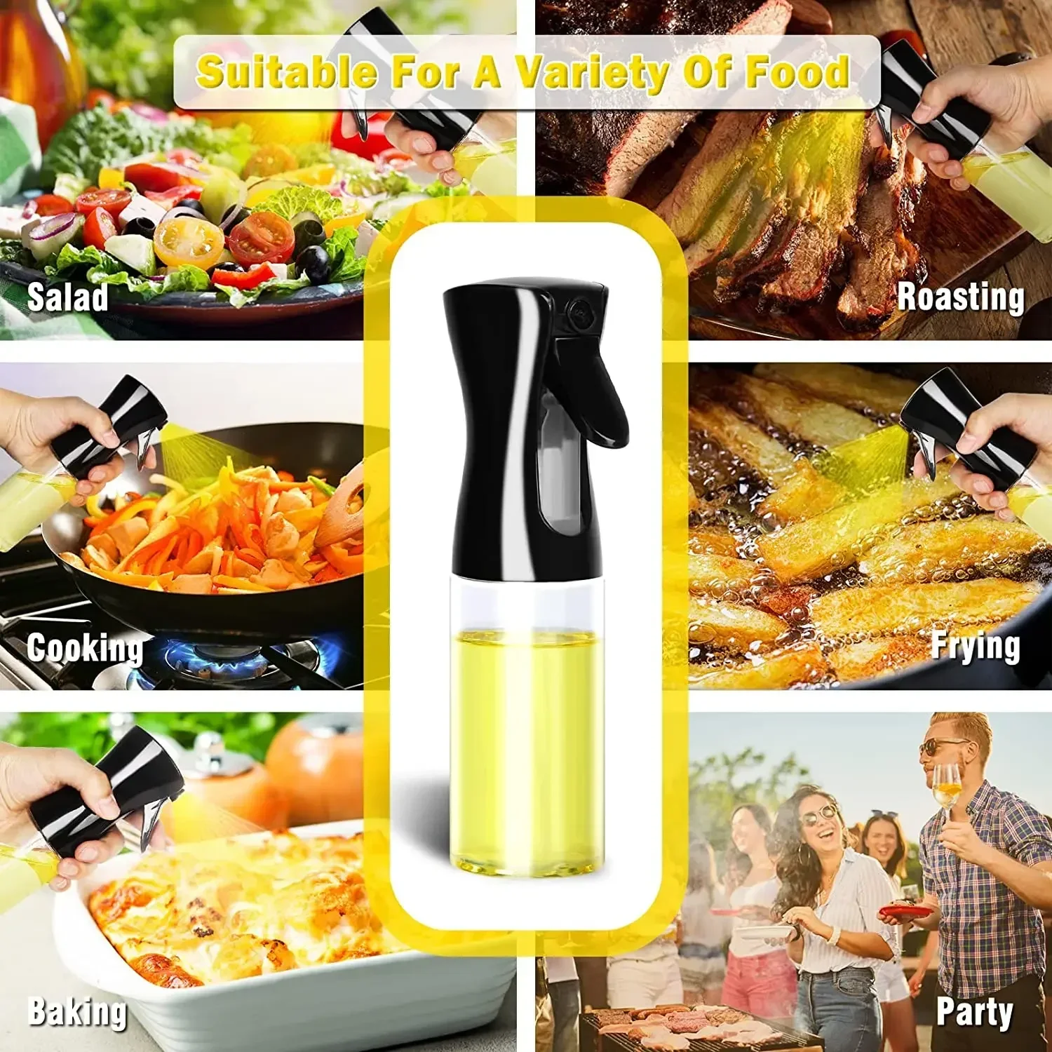 500ml Plastic Oil Spray Bottle - Camping Cooking Oil Container ulasan dan harga