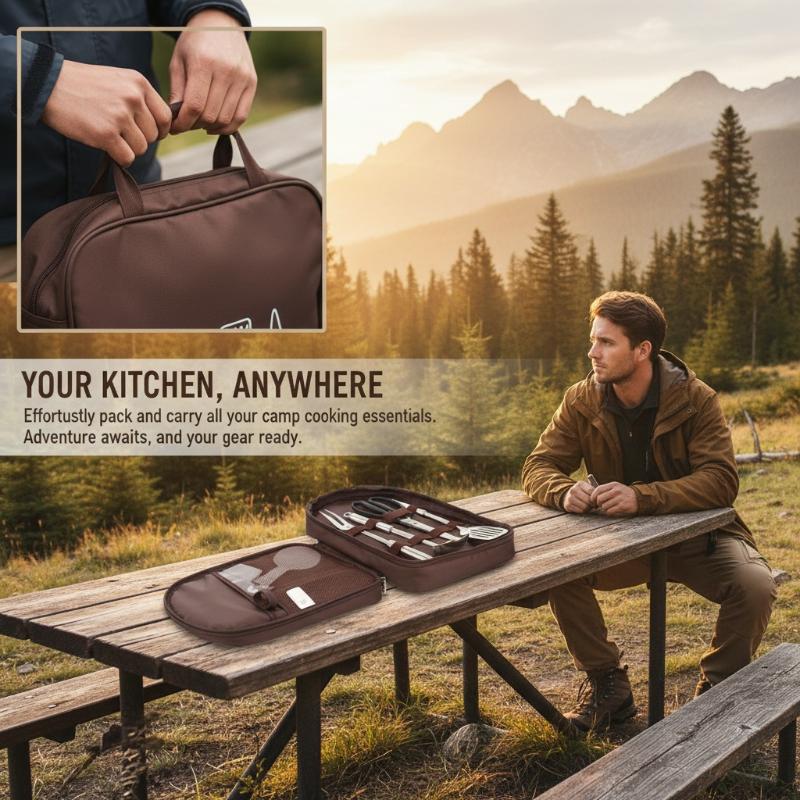 Outdoor Cooking Bag Camping St - Camping Cooking Utensil Organizer ulasan dan harga