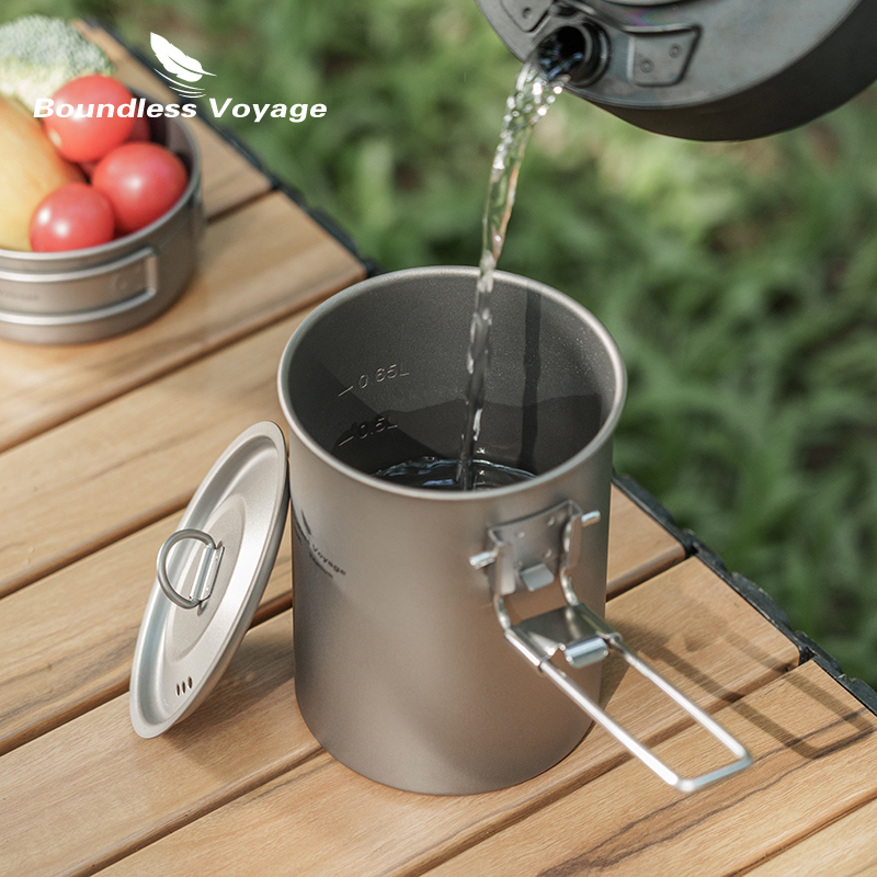 Boundless Voyage 900ml Titaniu - Camping Cooking Handle ulasan dan harga