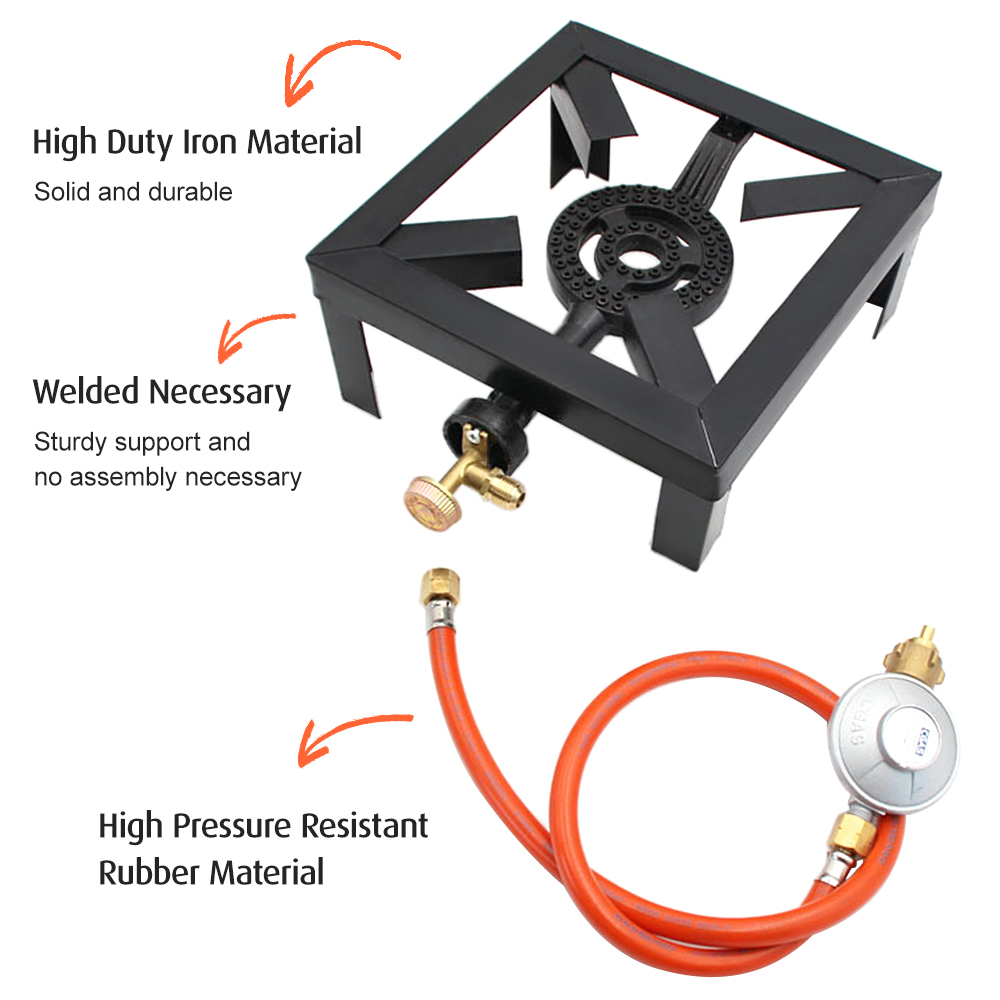 Tomshoo 8KW Gas Boiling Ring C - Camping Cooking Cast Iron ulasan dan harga