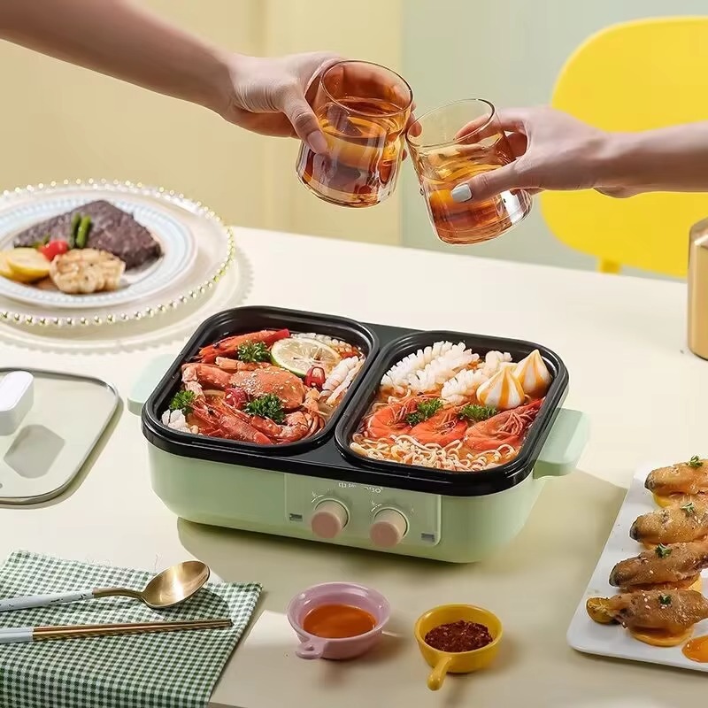Non-stick barbecue hot pot mul - Camping Cooking One Pot ulasan dan harga