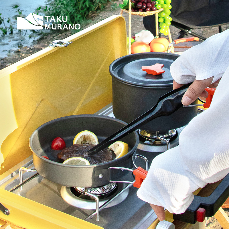 Camping Cookware Set Outdoor C - Camping Cooking Gear Set ulasan dan harga