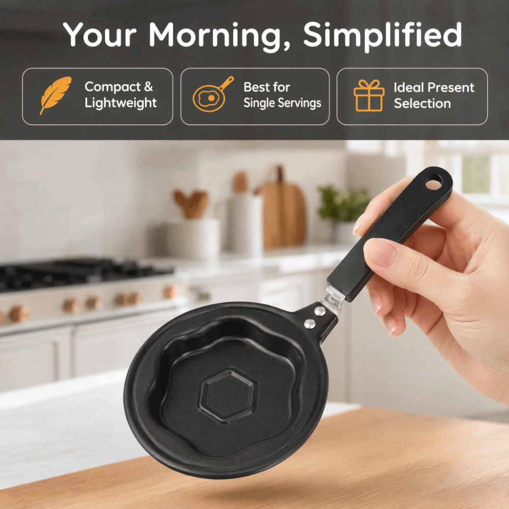 Cast Iron Mini Egg Frying Pan  - Camping Cooking Without Gas ulasan dan harga