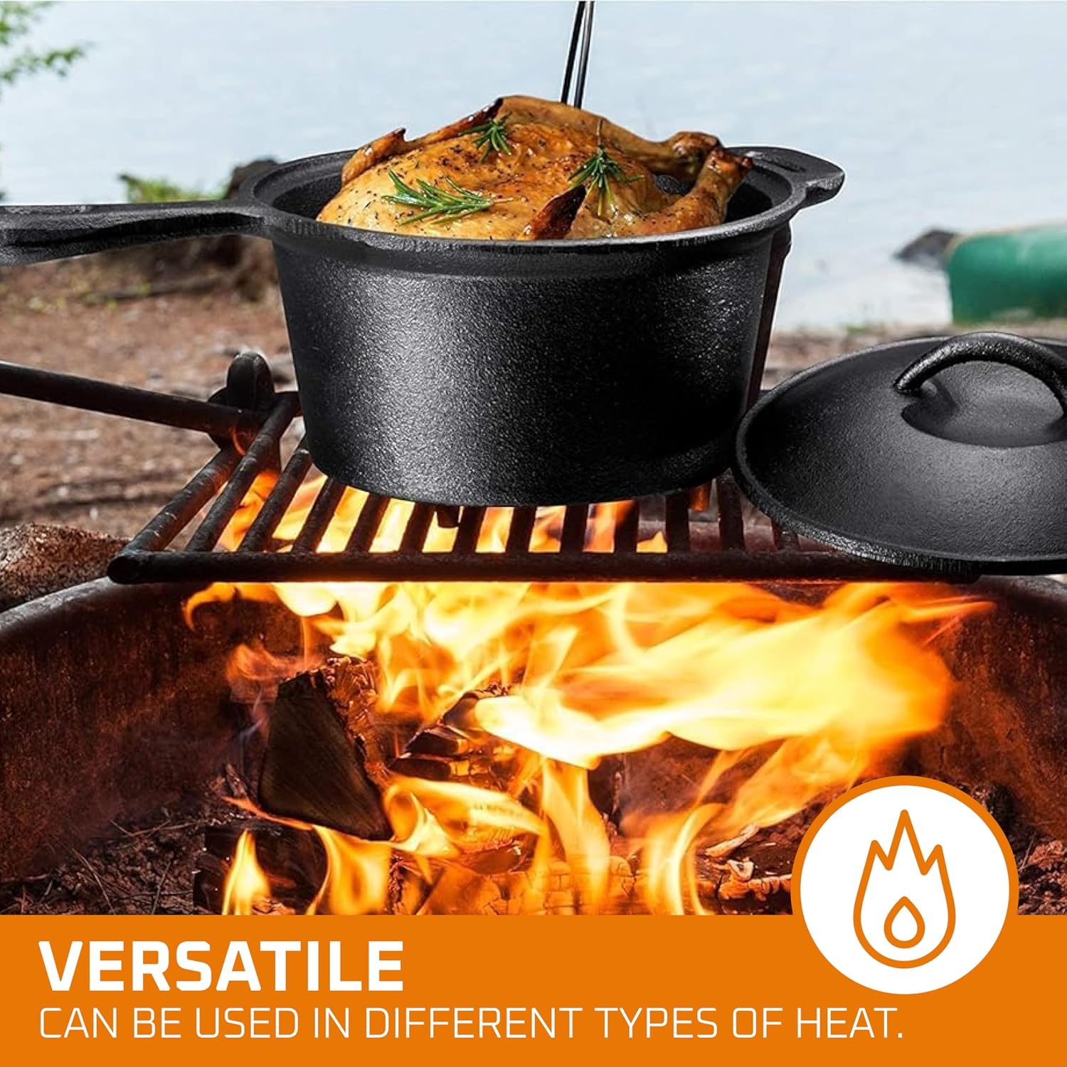 Camping Cooking Set Of 7. Pre  - Camping Cooking Cast Iron ulasan dan harga