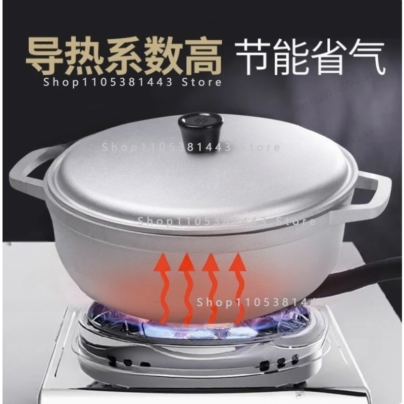 Small Aluminum Alloy Soup Pot  - Camping Cooking Without Gas ulasan dan harga