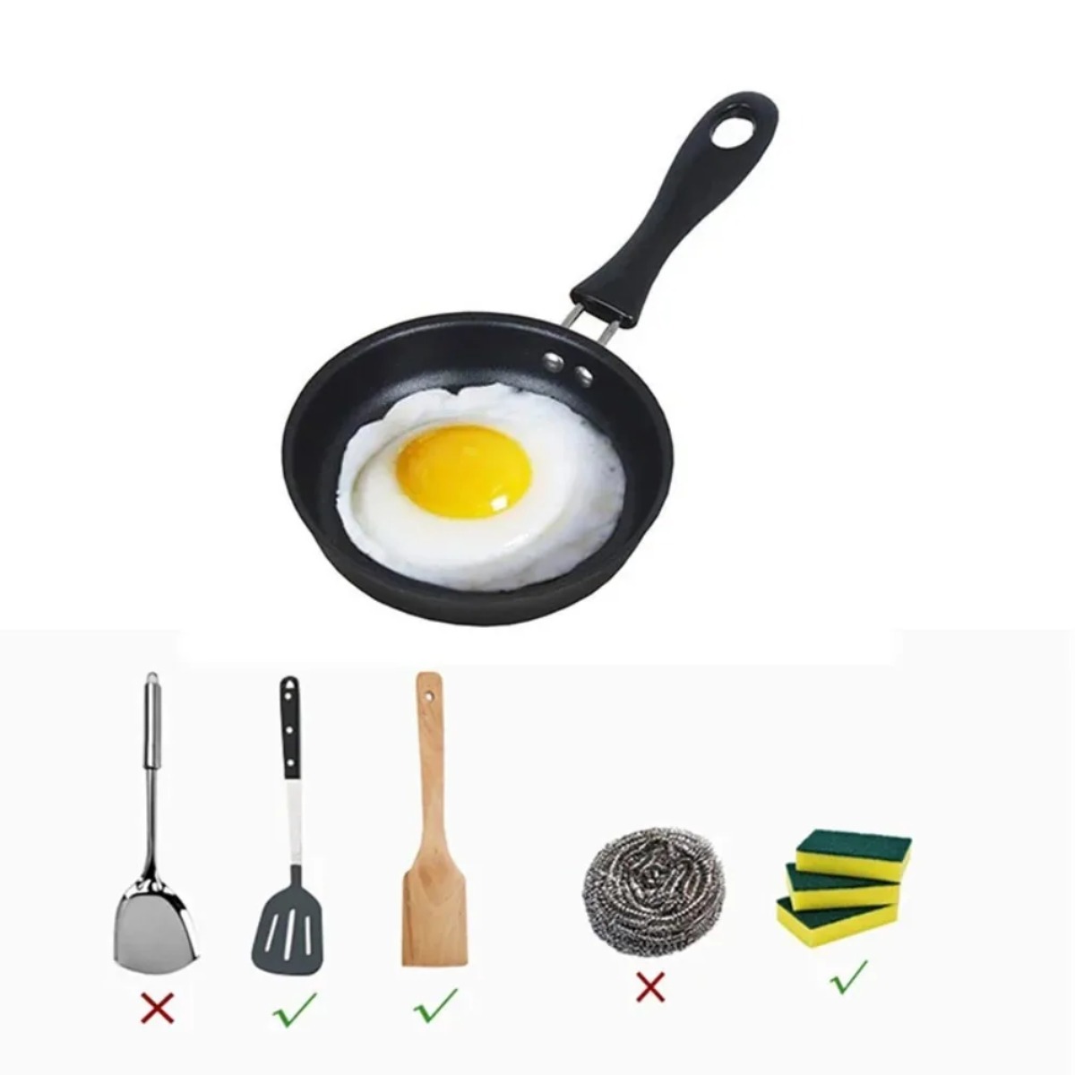 1Pcs Mini Frying Pan Portable  - Camping Cooking Without Gas ulasan dan harga