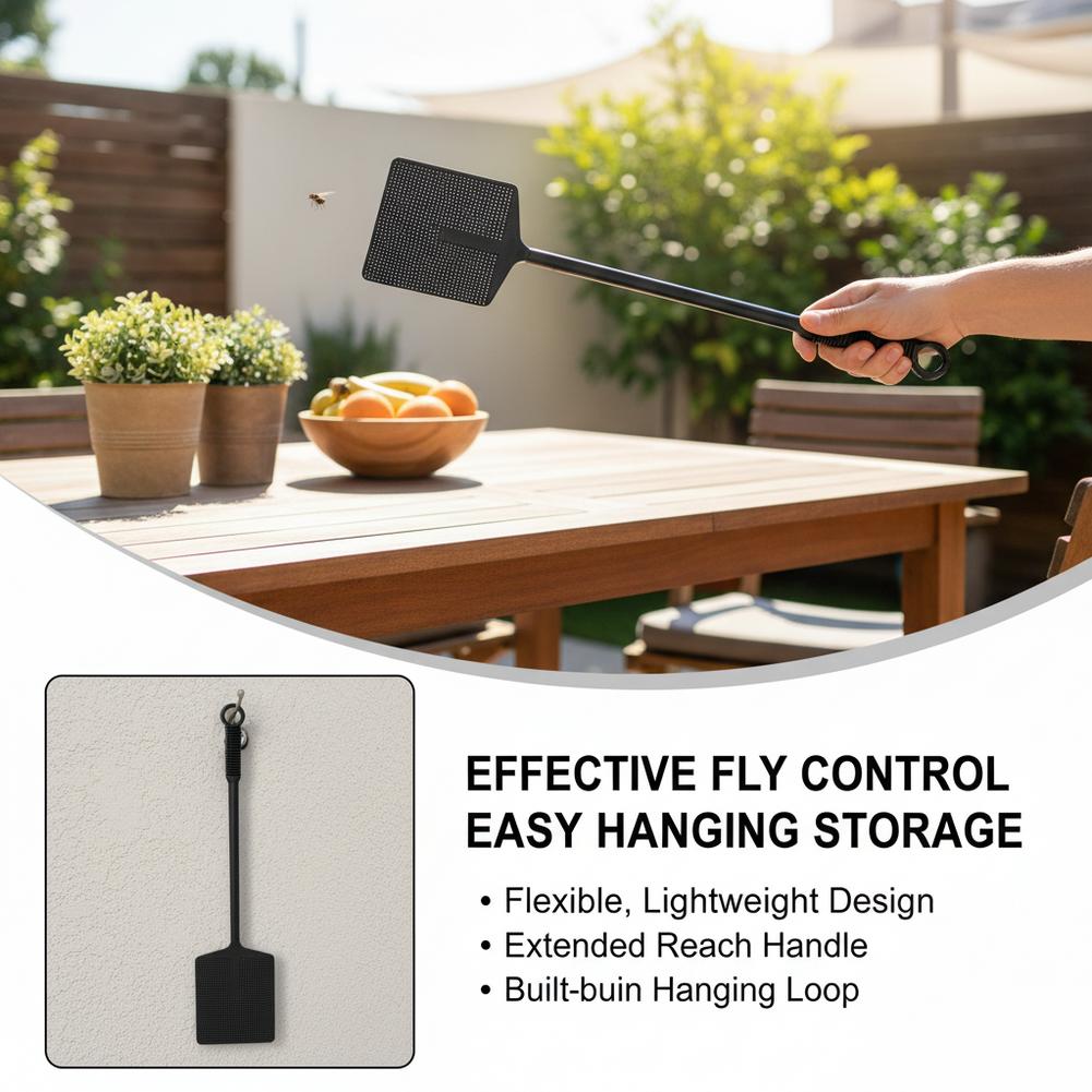 Fly Swatter with Long Handle M - Camping Cooking Handle ulasan dan harga